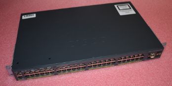 1 x Cisco WS-C2960X-48TS-L 48-Port Gigabit 3750X Switch - Ref LD470 - CL409 - Location: Altrincham