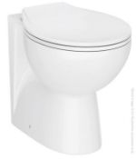 1 x Standard Ceramic Back to Wall Toilet Pan - BTW002 - New & Boxed Stock - CL406 - Location: Bolton