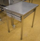 1 x Bakers Prep Table With Three Pull Out Dough Drawers - H86 x W62 x D84 cms - CL455 - Ref