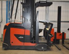 1 x Linde Type K Very Narrow Aisle Truck In Good Working Order - Year 2017 - Includes Charger