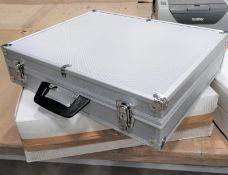 2 x Padded Hand Held Alu Flight Cases With Keys - New and Unused - CL480 - Location: Nottingham NG15