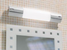 1 x Sylvania Lynx S Shaverlight / Bathroom Mirror Light With Chrome Finish and Push Plate - New