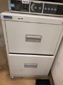 1 x Two Drawer Office Cabinet in Grey - Ref PA165 - CL463 - Location: Altrincham WA14