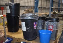 14 x Assorted Waste Bins - Ref FE280 - CL480 - Location: Nottingham NG15 SHORT NOTICE SALE!This item