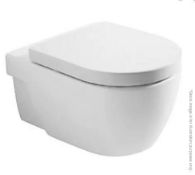 1 x Arley Fluero Modern Wall Hung WC Toilet with Soft Closing Seat - New & Boxed Stock - CL406 - Loc