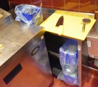 1 x Stainless Steel Prep Unit With Undershelves and Upstand - H84 x W110 x D23 cms - Ref487 -