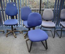 8 x Assorted Office Chairs in Blue - Ref FE220 ODS - CL480 - Location: Nottingham NG15