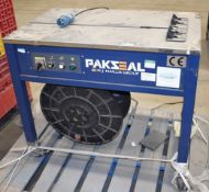 1 x Packseal Semi Automatic Box Strapper Machine - Dimensions: W99 x D57 x H75cm - Model PSA2000 -