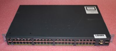 1 x Cisco WS-C2960X-48TS-L 48-Port Gigabit 3750X Switch - Ref LD465 - CL409 - Location: Altrincham