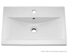 1 x 500mm Mid-Edged Basin (NVM012) - New & Boxed Stock - CL406 - Location: Bolton BL1 - RRP £69.95