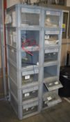12 x Stackable Plastic Storage Tubs With Side Access - Ref FE277 - CL480 - Location: Nottingham NG15
