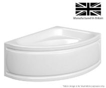 1 x Trojan Orlando 1500mm x 1000mm Left-Hand Offset Corner Bath - New / Unused Stock - Bolton BL1