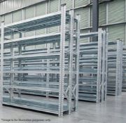 Large Assortment Of Steel Modular Storage Shelving - 400 Pieces In Total - Location: Bolton BL1