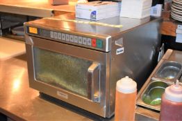 1 x Panasonic NE-1853 Commercial Microwave Oven With Stainless Steel Finish - Ref484 - CL470 -