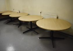 7 x Staff Canteen Table and Chair Sets - Includes 7 x 120cm Tables and 36 x Stackable Chairs - Ref