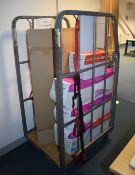 3 x Warehouse Roller Cages With Pull Down Lock Mechanisms - CL480 - Location: Nottingham NG15SHORT