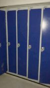Contents Of Changing Room Consisting Of 150 x Lockers and Bench Seating - Location: Dagenham