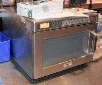 1 x Panasonic NE-1853 Commercial Microwave Oven With Stainless Steel Finish - Ref479 - CL470 -