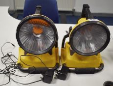 2 x Clarke Portable Rechargeable Work Lights - Ref FE233 ODS - CL480 - Location: Nottingham NG15