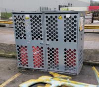 2 x Gas Bottle Security Boxes For Outdoor Storage - Needs New Keys - CL480 - Location: Nottingham