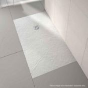 1 x JT Stone Shower Tray 1200x900 - White - New & Boxed Stock - CL406 - Location: Bolton BL1 - RRP £