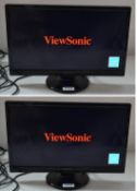 2 x View Sonic VA2246MLED 22