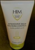 350 x HIM Intelligent Grooming Solutions - 75ml AFTERSHAVE BALM BACTERIA CONTROL - Brand New Stock -