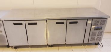 1 x Polar Stainless Steel 4-Door Counter Freezer 553 Ltr. Model: G601 **£5 Start - No Reserve**