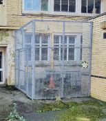 1 x Security Cage With Gate - 10ft High - Suitable For Indoor or Outdoor Use - H304 x W242 x D250