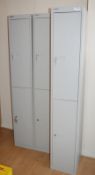 3 x Bisley Staff Locker Units - Suitable For 6 Members of Staff - Location: Altrincham WA14