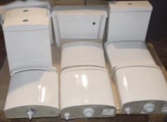 9 x Assorted Cermaic Close Coupled Cisterns + 2 x Conceled Cisterns - CL269 - Location: Bolton BL1