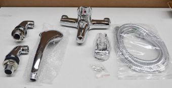 1 x PULSE Single Lever Bath Shower Mixer Tap In Chrome (Model: 112G2) - Ref: M188 - CL190 - Unused B