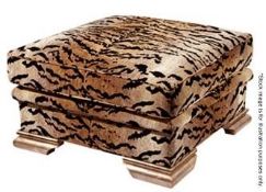 1 x DURESTA 'Kubla Khan' Large Luxury Footstool - Handmade By British Artisans - Original RRP £1,399