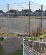 Large Quantity of Heavy Duty Security Fencing With Five Gates - Suitable For Playgrounds, Outdoor