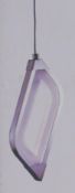 3 x Searchlight Solexa LED Ceiling Pendant Lights - Product Code 3661CC - Frosted Acrylic and Chrome