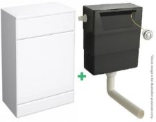 1 x Solo BTW Unit White - Includes XTY Cistern - New & Boxed Stock - CL406 - Location: Bolton BL1