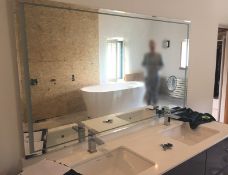 Double Sink Unit with Internally Lit Mirror - CL502 - No VAT on the Hammer - Location: Preston PR3
