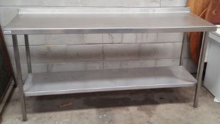 1 x Stainless Steel Prep Table - H93 x W180 x D60 cms - CL011 - Ref984