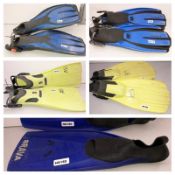 5 x Pairs Of Branded Scuba Diving Fins - CL349 - Altrincham WA14