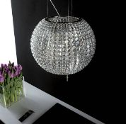 1 x Elica Celestial Island Glass Prism Spherical Extractor Hood Light - CL380 - Includes Suspended