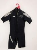 1 x Small Oceanic Shadow Titanium Shortie Wetsuit In Black - Ref: NS354 - CL349 - Location: Altrinch