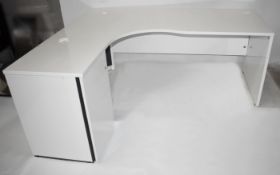 2 x 'Sven Christiansen' Premium Designer Corner Desks With Drawers - Used, In Good Condition