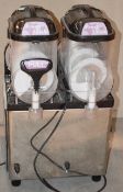 1 x BLUE ICE Commercial Slush Machine - Dimensions: W-420mm D-380mm H-705mm, 38 KG - Used,