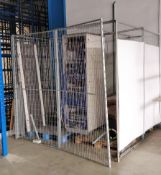 1 x Metal Security Storage Cage Enclosure With Door - Dimensions: W240 x D240 x H220cm Comes With