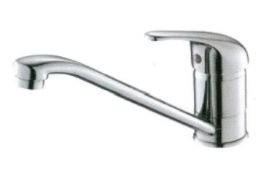 1 x High Quality Kitchen Sink Mixer Tap - Brass Construction Finished In Chrome - Brand New & Boxed