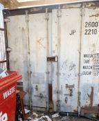 1 x Commercial 20ft Shipping / Storage Container With Fluorescent Lighting **Good Condition**