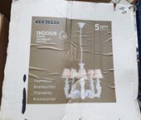 1 x LUMINEO Pendant 5-Light Chandelier - Unused Boxed Shop Stock - Low Start, No Reserve - Ref: WH1