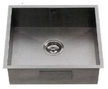 1 x Luxury Man-Made Stainless Steel Topmount Kitchen Sink With Nano Surface Technology - Finish: Gun