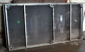 3 x Sections Of Professional Carpted Stage Platforms In Grey With Legs - Ref MT994