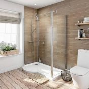 1 x Keyhole Frameless Pivot Shower Door (KEY 6157) - Dimensions: 1500 x 695 x 1850mm - Sealed Boxed